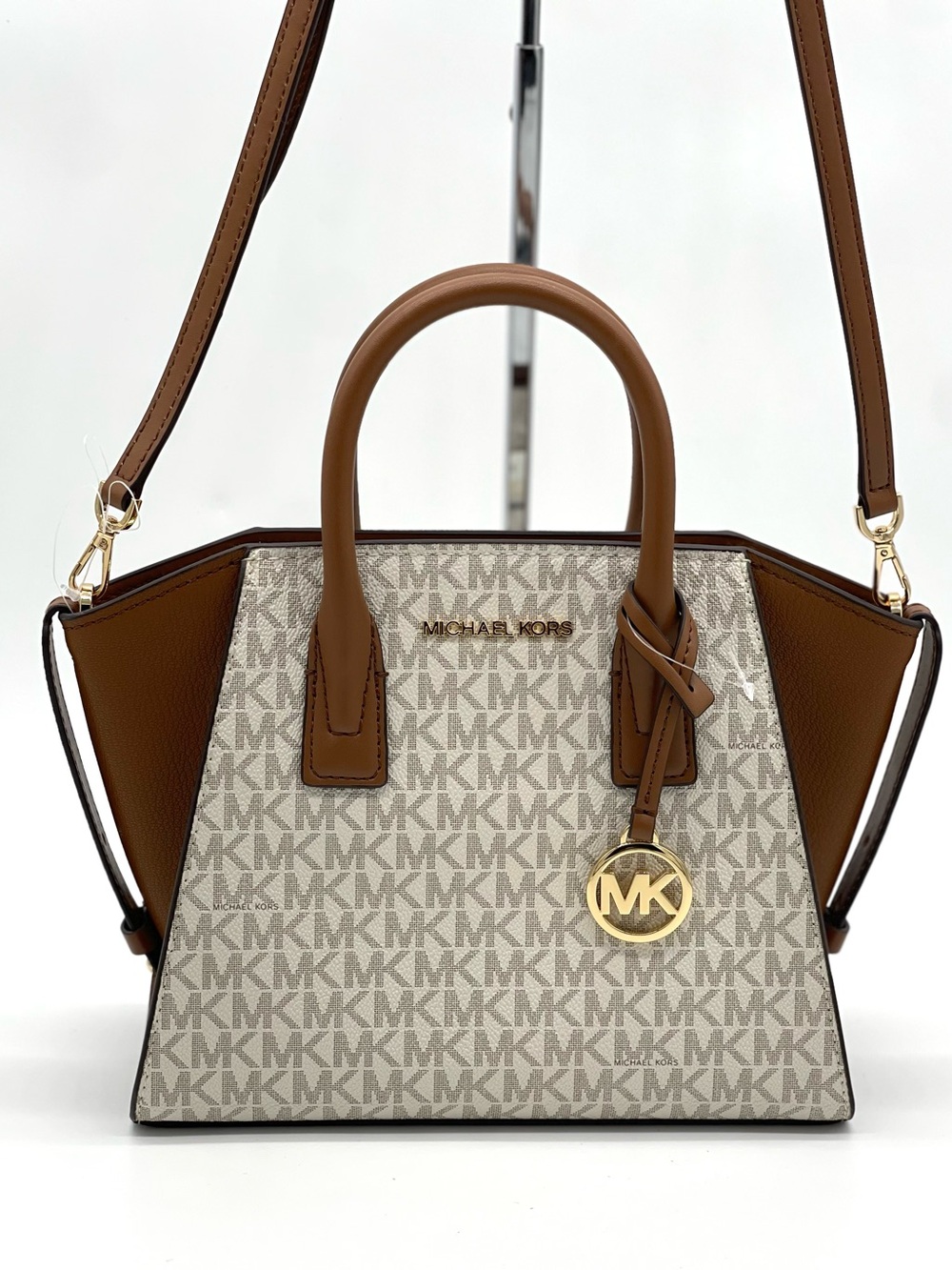 Michael Kors Avril Small Top Zip Satchel Crossbody Bag